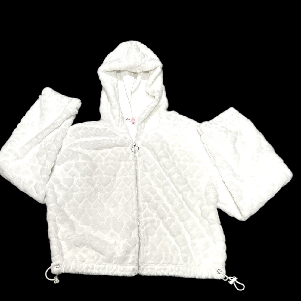 Cute Cozy Fuzzy Soft Crop Hoodie